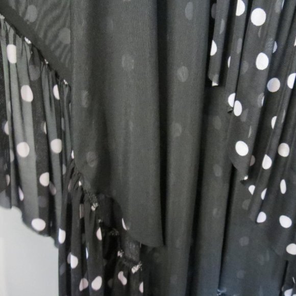 NWT PIPER Black & White Spotted Midi-Dress Long Sleeves SIZE 12 $80 (RRP $120)💛 - Picture 12 of 12